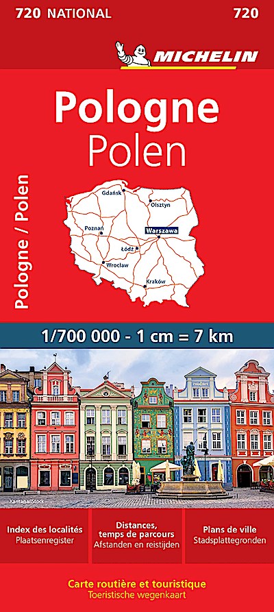 POLOGNE / POLEN 11720 CARTE ’ NATIONAL ’ MICHELIN